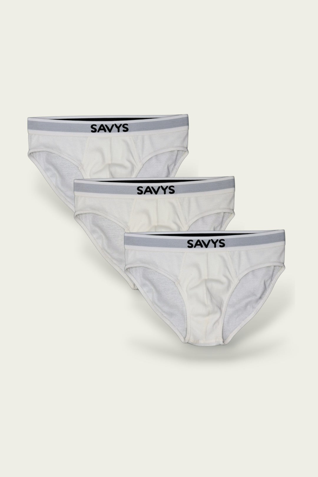 Men Ribbed Brief Underwear (Pack of 3)
