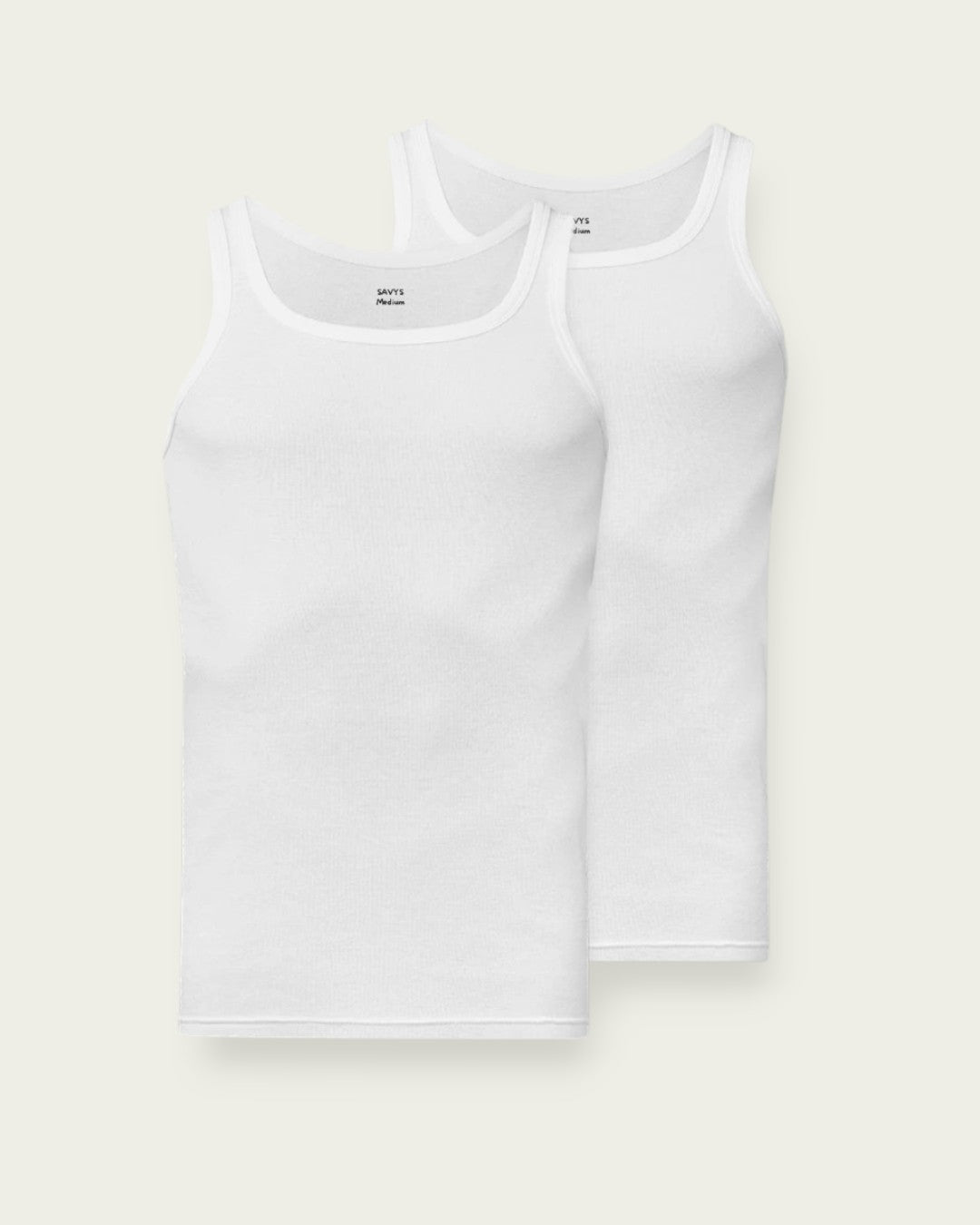 Men Ribbed Tank Top (Pack of 2)