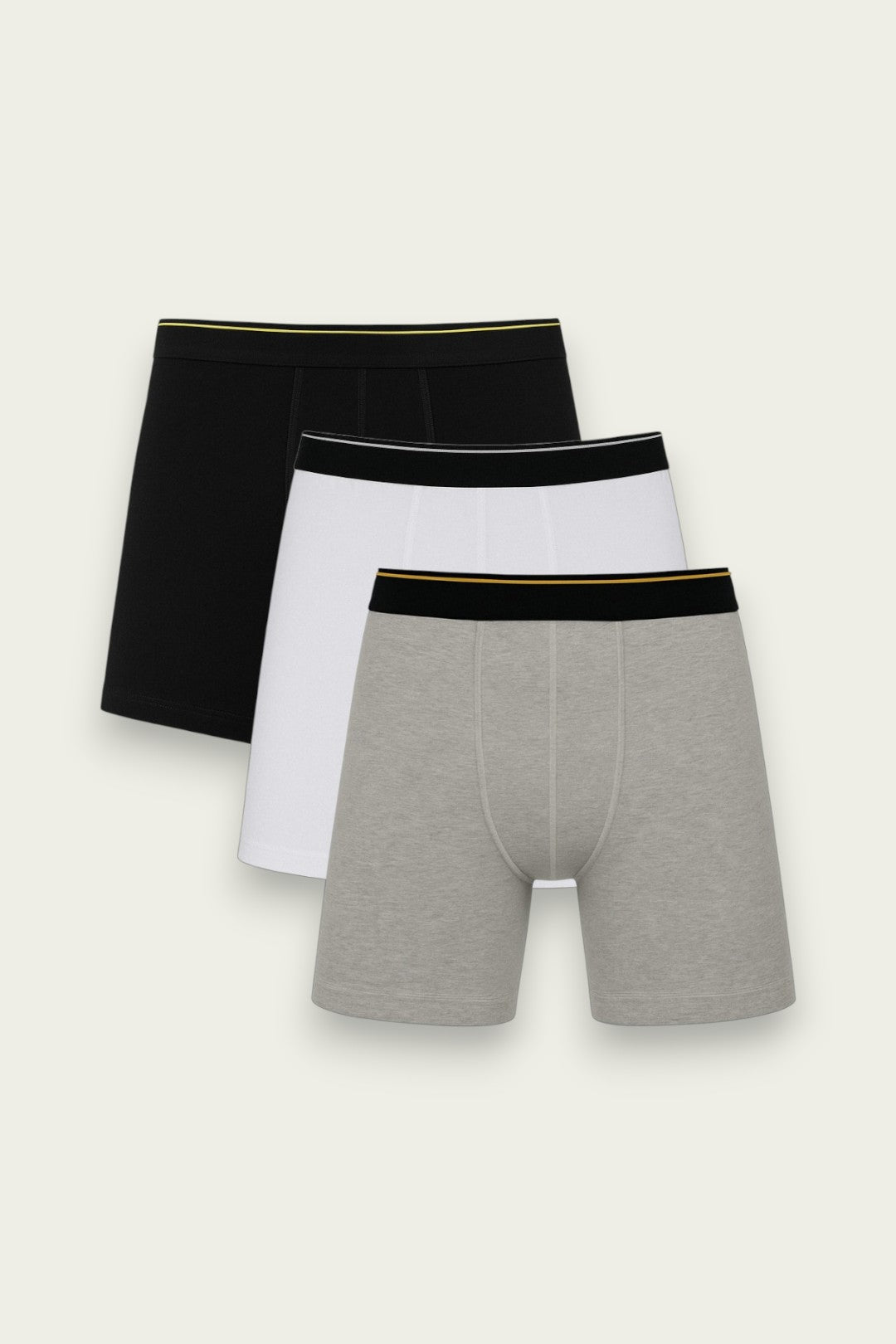 Men Long Leg Boxer Brief (Pack of 3)