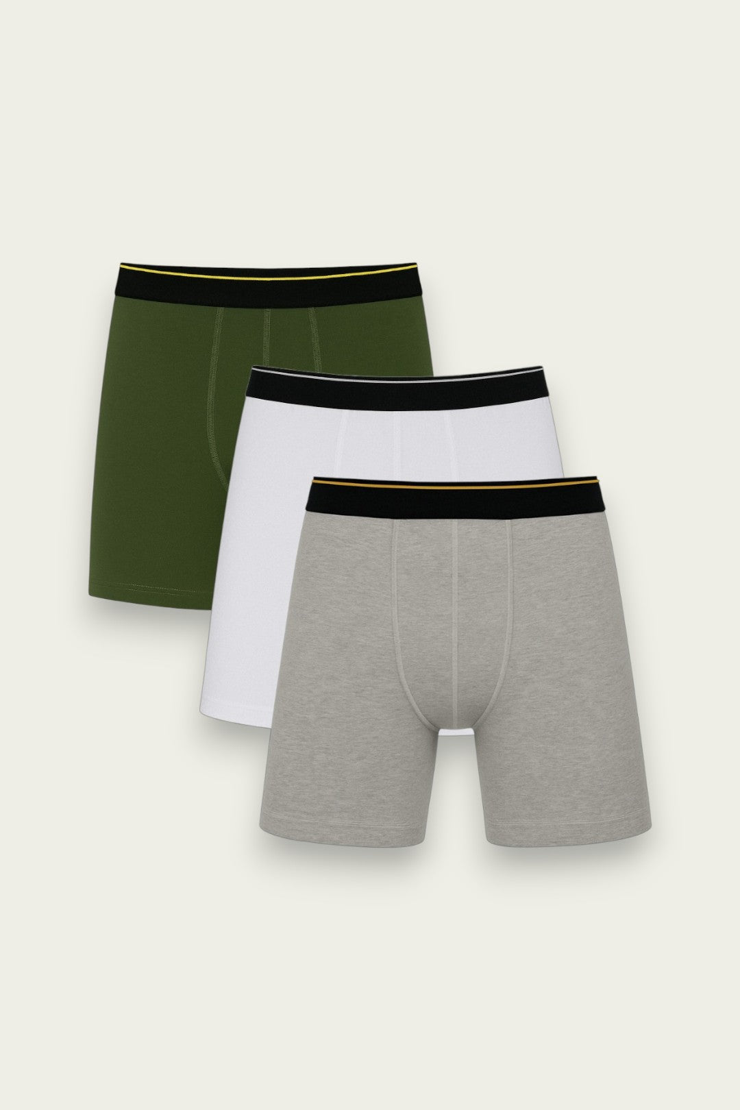 Men Long Leg Boxer Brief (Pack of 3)